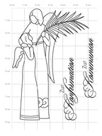 Karten-Kunst Clear Stamps KK-0105 - Engel zur Konfirmation und Kommunion 