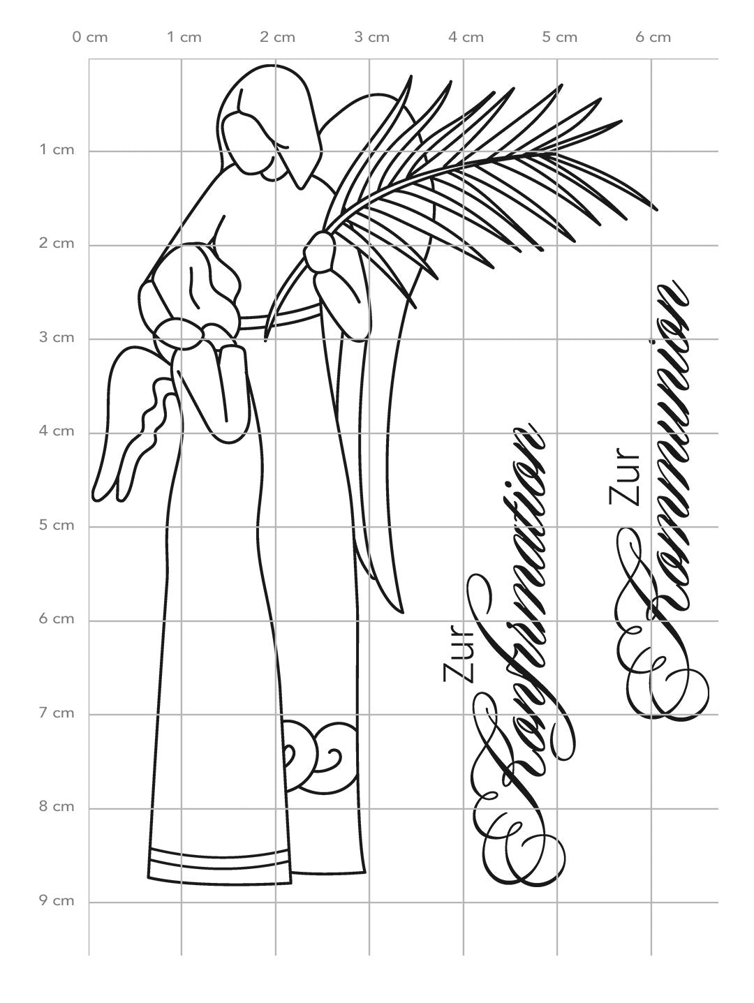 Karten-Kunst Clear Stamps KK-0105 - Engel zur Konfirmation und Kommunion 