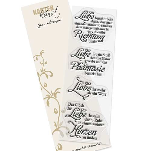 Karten-Kunst Clear Stamps KK-0112 - Weise Worte Liebe