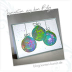 Karten-Kunst Clear Stamp Set - Christbaum-Ornamente