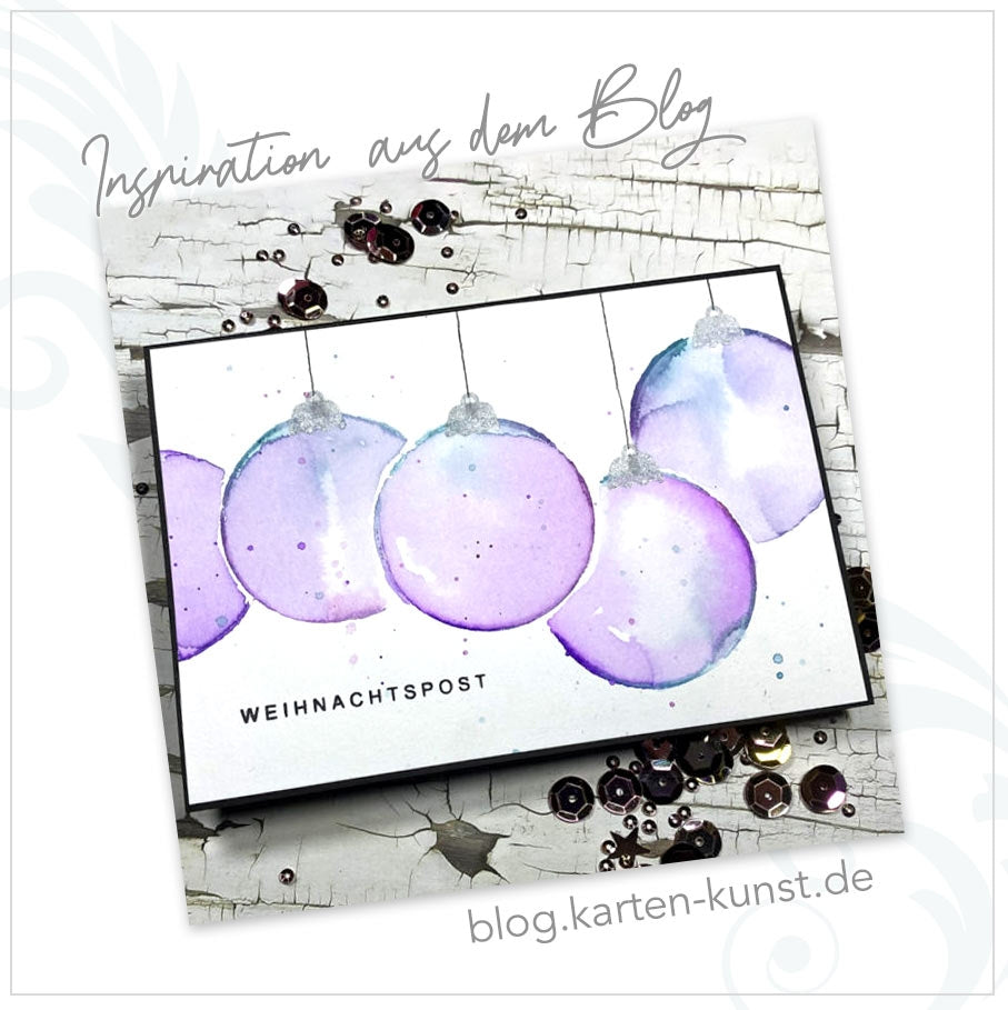 Karten-Kunst Clear Stamp Set - Christbaum-Ornamente