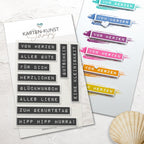 Karten-Kunst Clear Stamps KK-0130 - Labelwriter zum Geburtstag