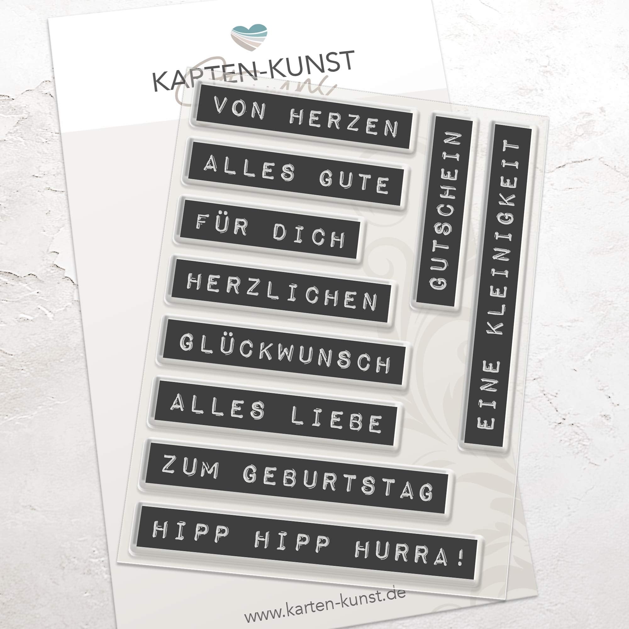 Karten-Kunst Clear Stamps KK-0130 - Labelwriter zum Geburtstag