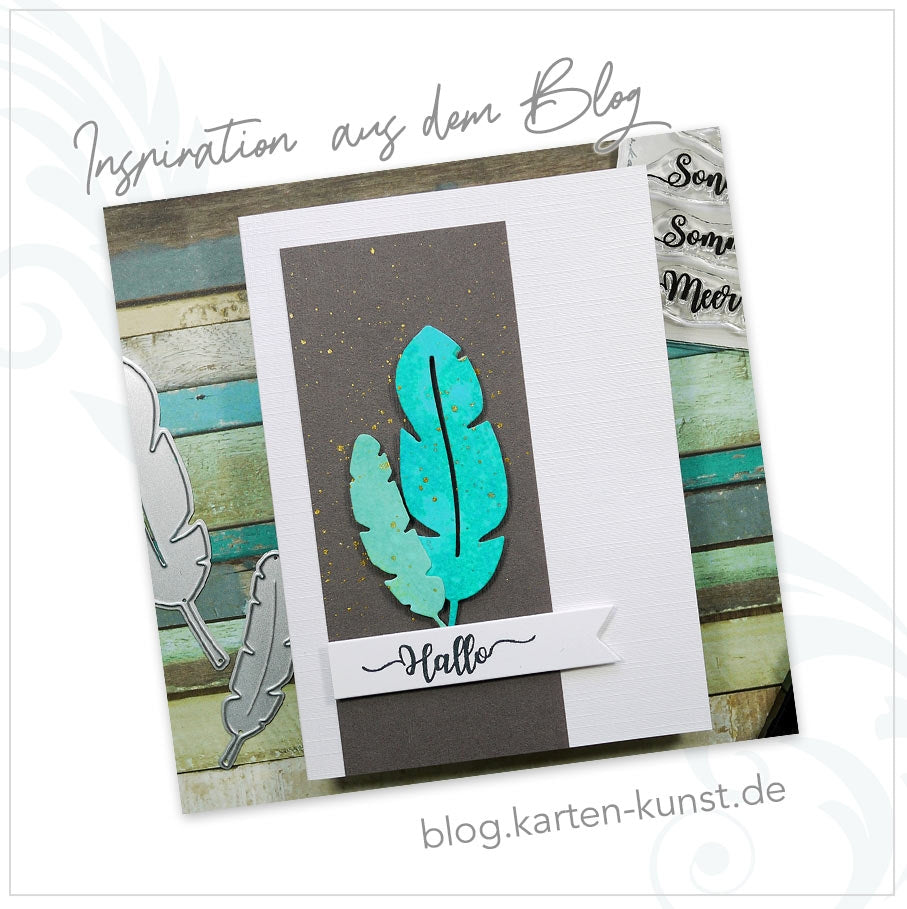 Karten-Kunst Clear Stamps KK-0136 - Kalligraphie am Meer - Sprüche-Stempel maritim