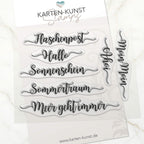 Karten-Kunst Clear Stamps KK-0136 - Kalligraphie am Meer - Sprüche-Stempel maritim