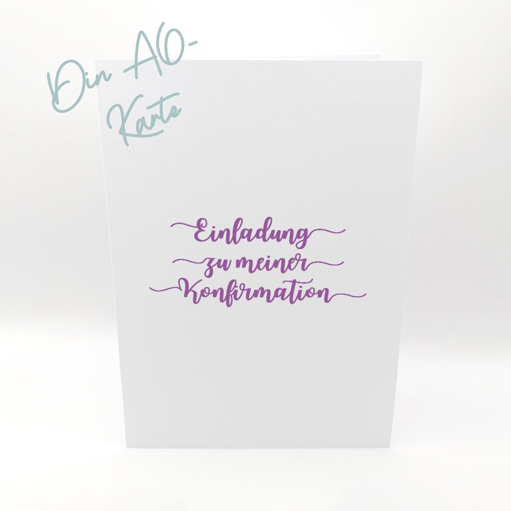 Karten-Kunst Clear Stamp Set - Kalligraphie zur Konfirmation und Kommunion