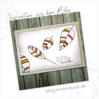 Karten-Kunst Clear Stamps KK-0151 - Scribble Leaves / Moderne Blätter  - Inspiration