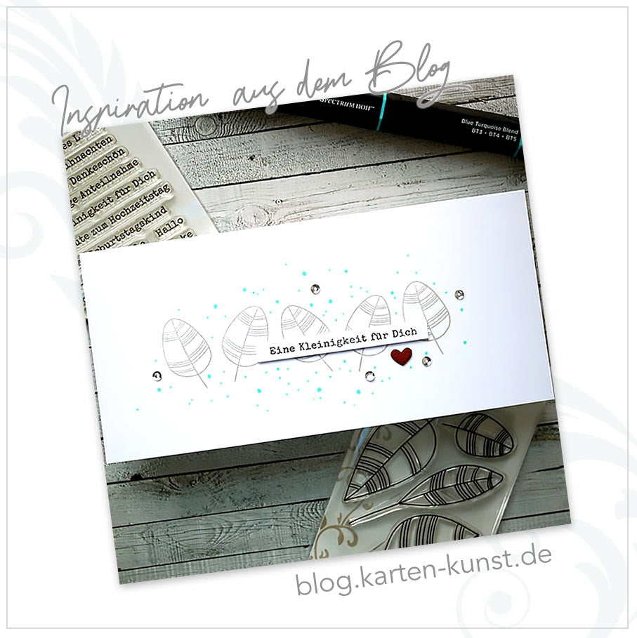 Karten-Kunst Clear Stamps KK-0151 - Scribble Leaves / Moderne Blätter  - Inspiration