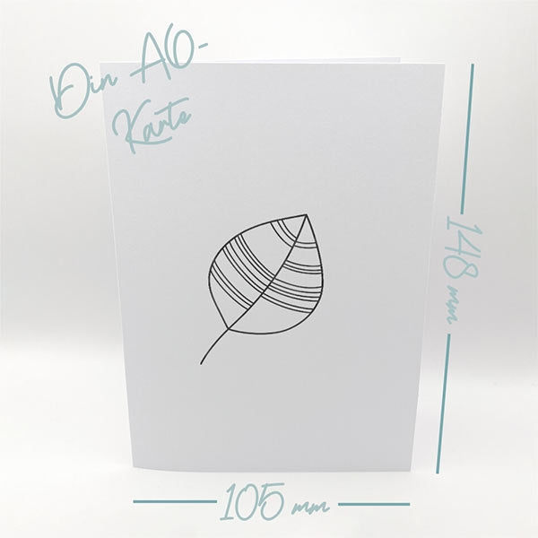 Karten-Kunst Clear Stamps KK-0151 - Scribble Leaves / Moderne Blätter 
