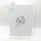 Karten-Kunst Clear Stamps KK-0151 - Scribble Leaves / Moderne Blätter 