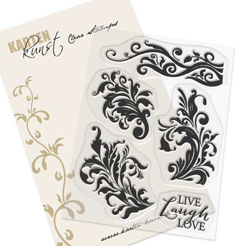 Karten-Kunst Clear Stamps KK-0159 - Alte Randschnörkel