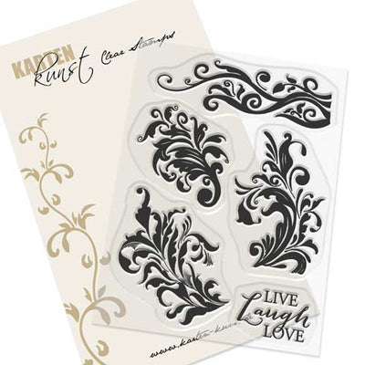 Karten-Kunst Clear Stamps KK-0159 - Alte Randschnörkel