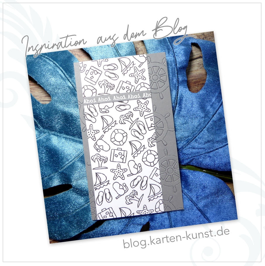 Karten-Kunst Clear Stamps KK-0166 - Mini Frames At the Sea - maritime Mini-Rahmen & Symbole