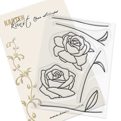 Karten-Kunst Clear Stamps KK-0167 - Rosen / Scribble Roses
