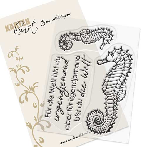 Karten-Kunst Clear Stamps KK-0168 - Seepferdchen