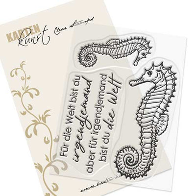 Karten-Kunst Clear Stamps KK-0168 - Seepferdchen