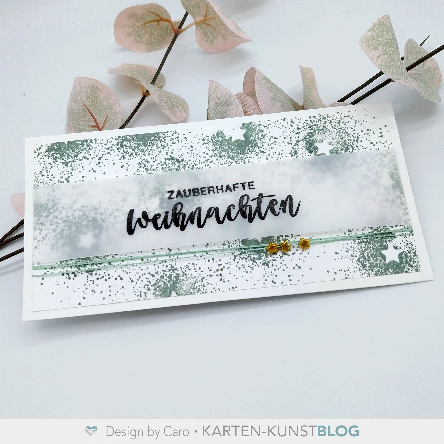 Karten-Kunst Clear Stamps KK-0169 - Splatters mit Stern