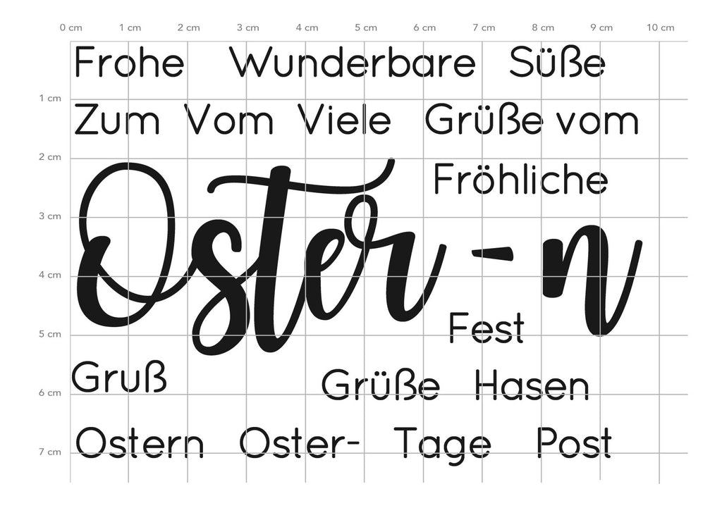 Karten-Kunst Clear Stamps KK-0180 - Riesige Wünsche Ostern