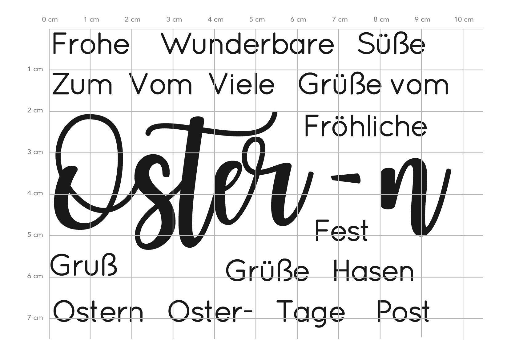 Karten-Kunst Clear Stamps KK-0180 - Riesige Wünsche Ostern