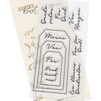 Karten-Kunst Clear Stamps Groß KK-0182 - Set - Tag-Sprüche