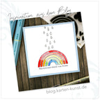 Karten-Kunst Clear Stamps KK-0186 - Rainbows / Regenbogen & Wolken