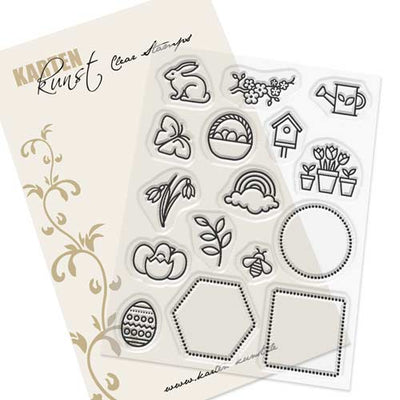 Karten-Kunst Clear Stamps KK-0187 - Mini Frames Frühling