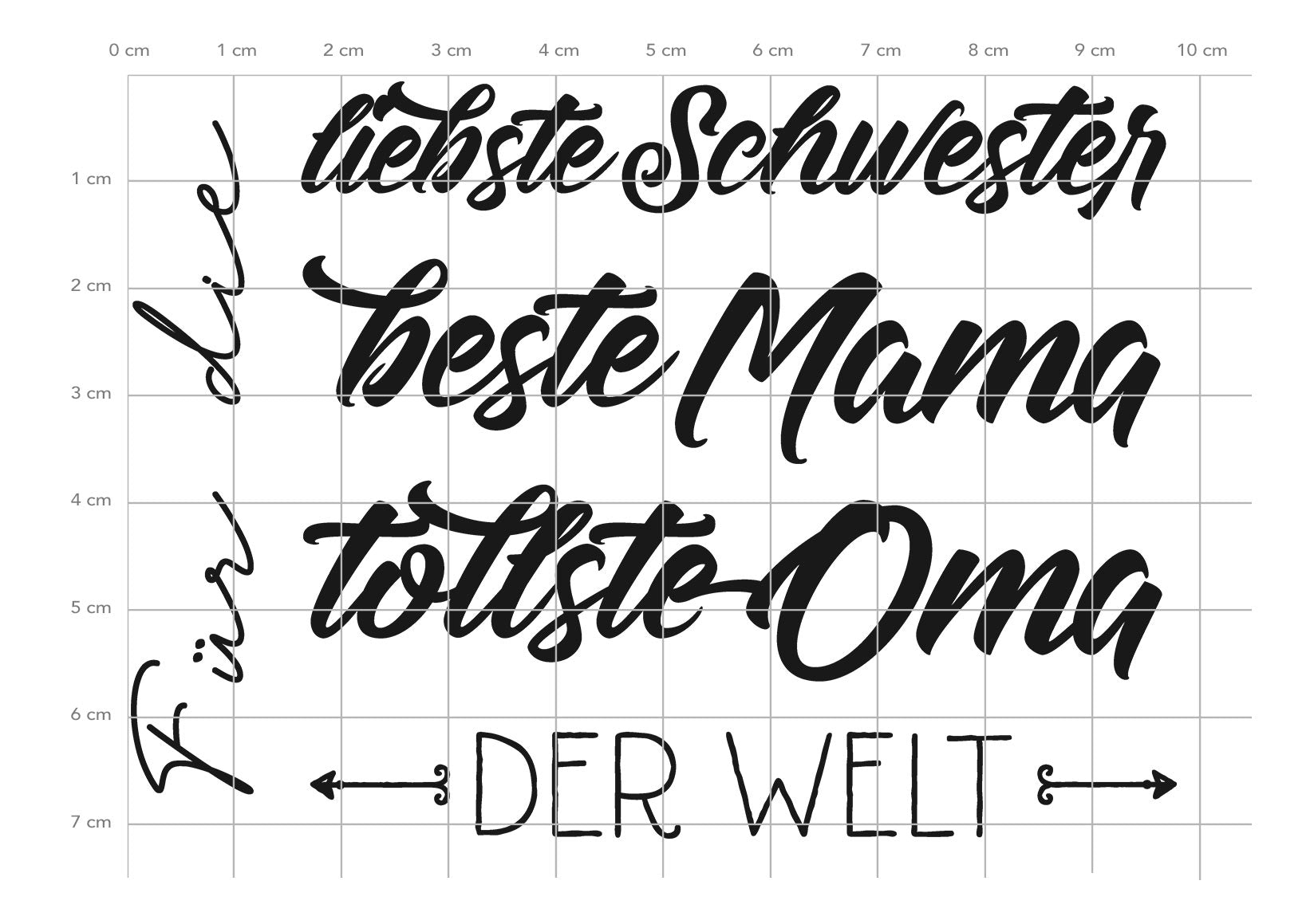 Karten-Kunst Clear Stamps zum Muttertag KK-0191 - Für die tollsten Frauen der Welt