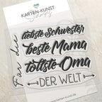 Karten-Kunst Clear Stamps zum Muttertag KK-0191 - Für die tollsten Frauen der Welt