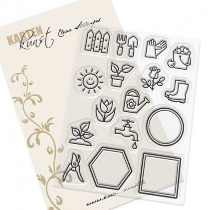 Karten-Kunst Clear Stamps KK-0194 - Mini Frames Garden