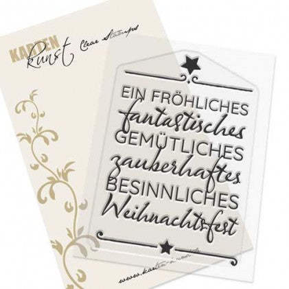 Karten-Kunst Clear Stamps KK-0200 - Weihnachten fällt aus
