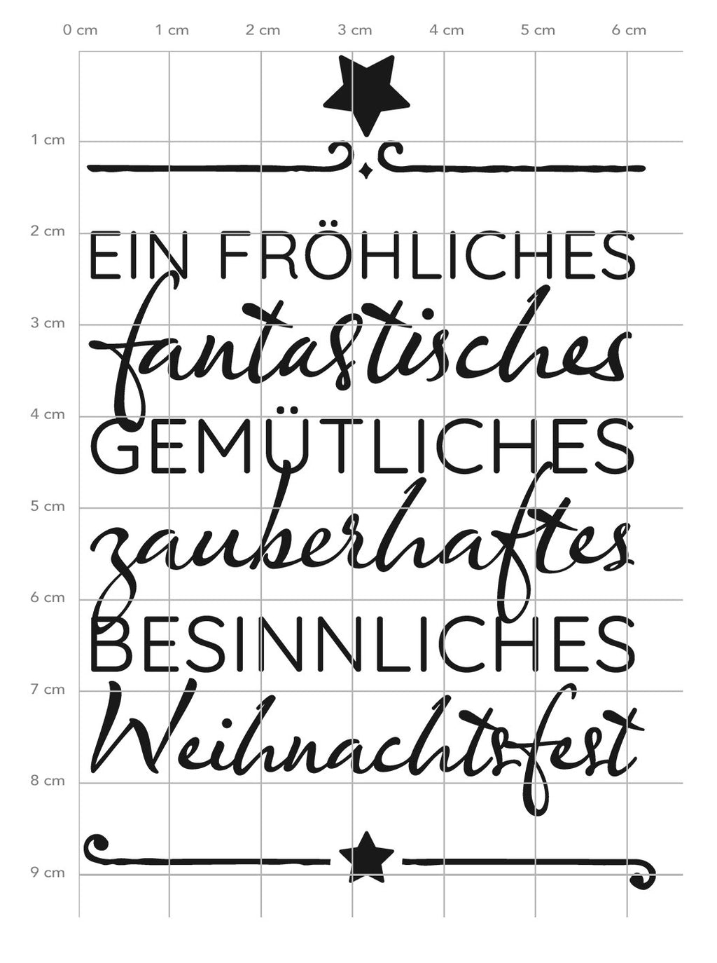 Karten-Kunst Clear Stamps KK-0197 - Fantastisches Weihnachtsfest