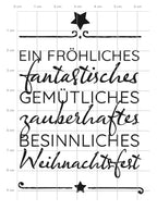Karten-Kunst Clear Stamps KK-0197 - Fantastisches Weihnachtsfest