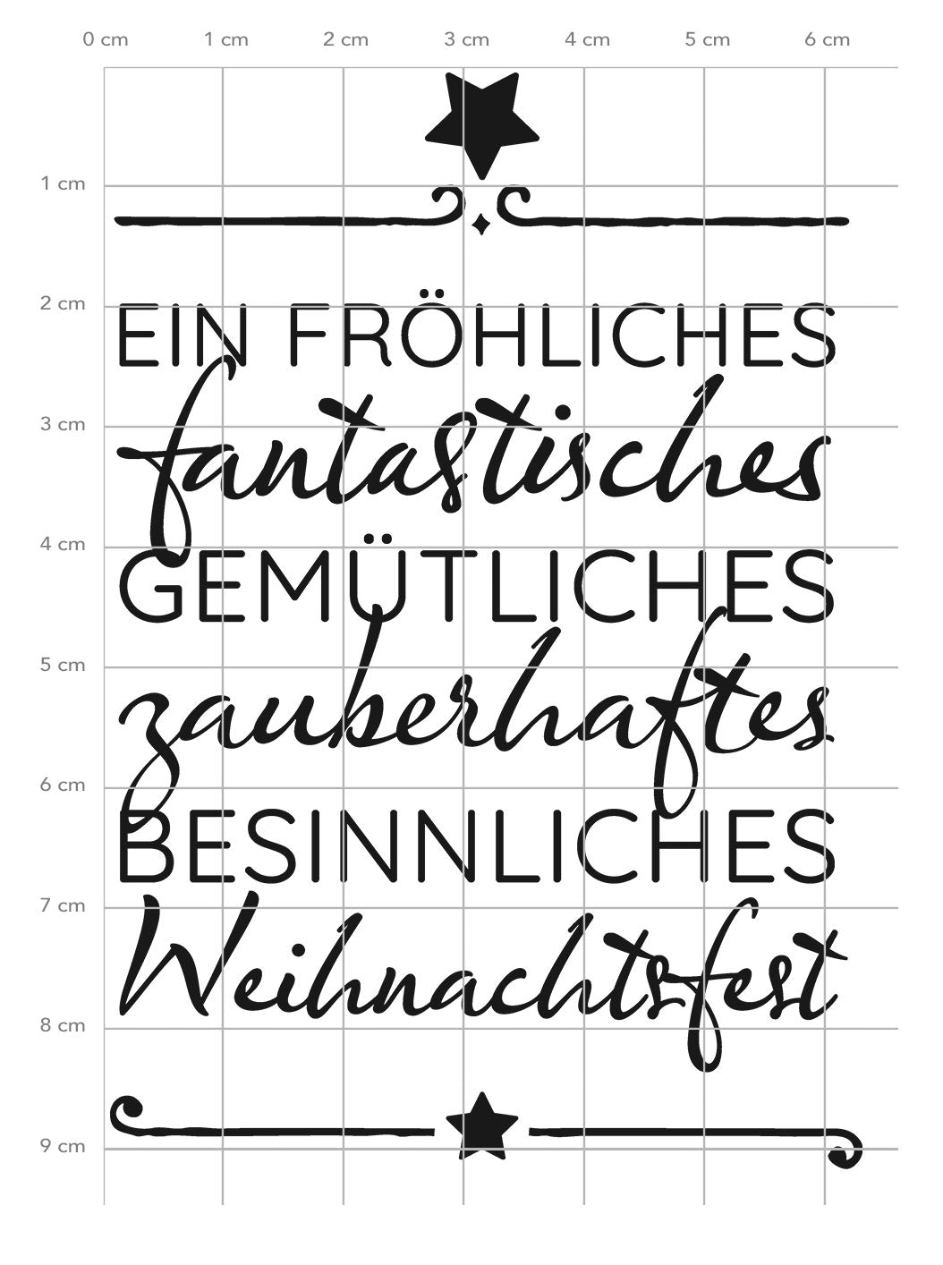 Karten-Kunst Clear Stamps KK-0197 - Fantastisches Weihnachtsfest