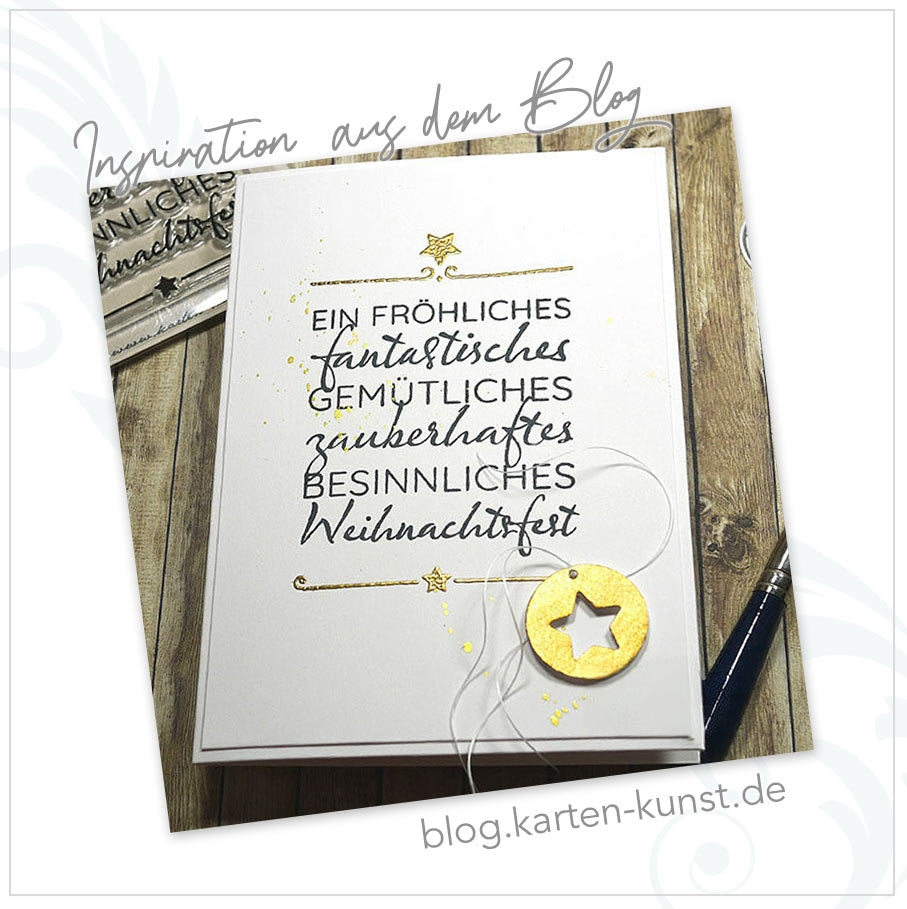 Karten-Kunst Clear Stamps KK-0197 - Fantastisches Weihnachtsfest