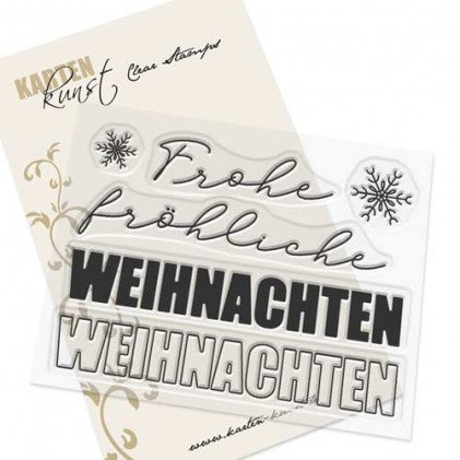 Karten-Kunst Clear Stamps KK-0201 - Weihnachten modern
