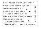 Karten-Kunst Clear Stamps KK-0201 - Weihnachten modern