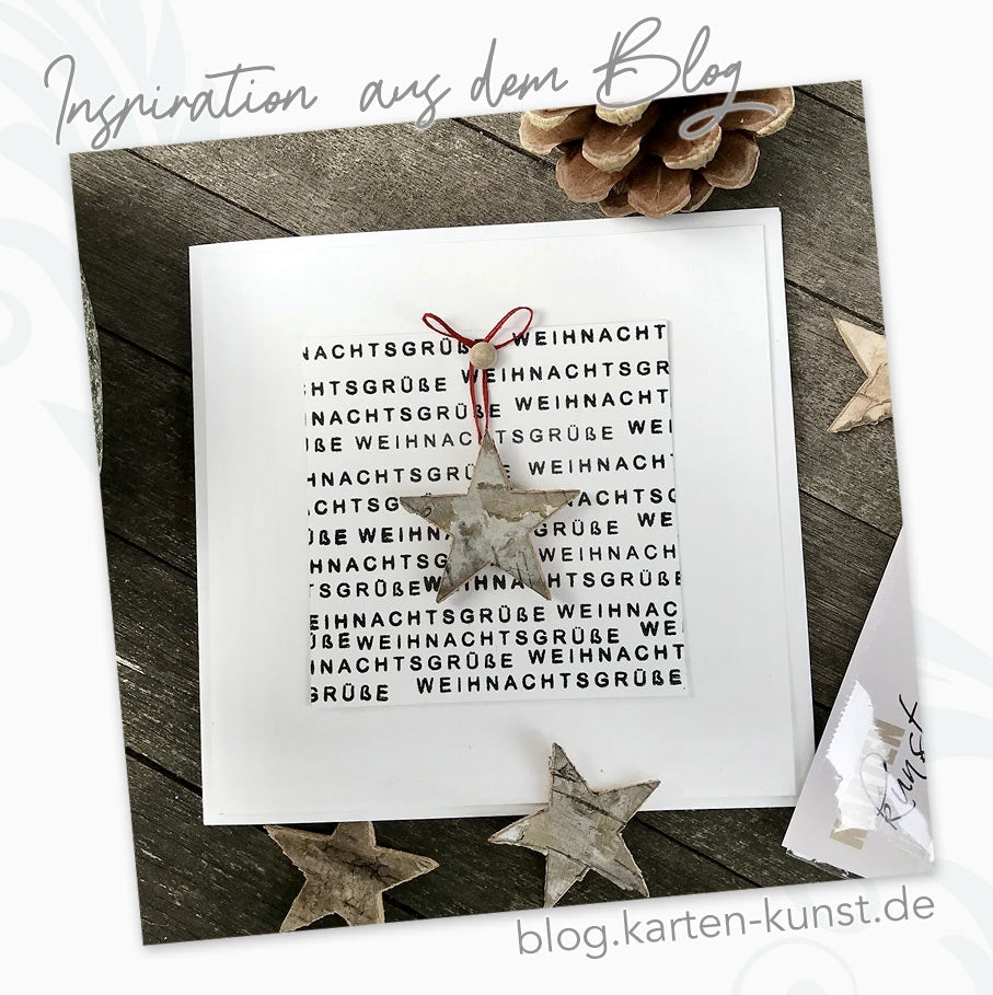 Karten-Kunst Clear Stamps KK-0201 - Weihnachten modern