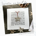 Karten-Kunst Clear Stamps KK-0201 - Weihnachten modern