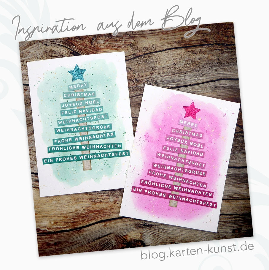Karten-Kunst Clear Stamps KK-0201 - Weihnachten modern