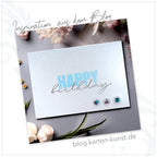 Karten-Kunst Clear Stamps KK-0205 - Mega Happy Birthday / New Year