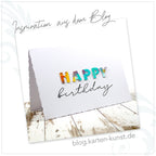 Karten-Kunst Clear Stamps KK-0205 - Mega Happy Birthday / New Year