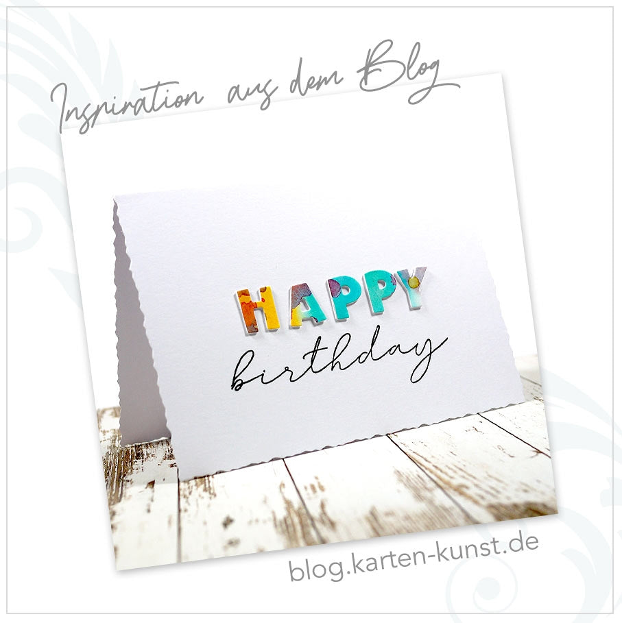 Karten-Kunst Clear Stamps KK-0205 - Mega Happy Birthday / New Year
