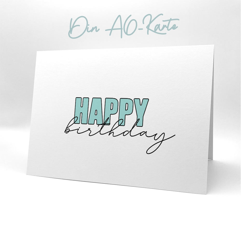 Karten-Kunst Clear Stamps KK-0205 - Mega Happy Birthday / New Year
