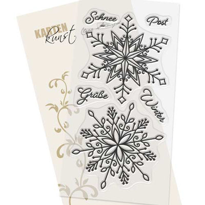 Karten-Kunst Clear Stamps GROSS KK-0206 - Riesige Schneeflocken