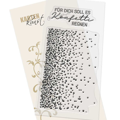 Karten-Kunst Clear Stamps GROSS KK-0209 - Konfetti