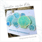 Clear Stamps – Muscheln KK-0217 – Karten-Kunst Stempelset maritim mit Spruch & Muschelmotive