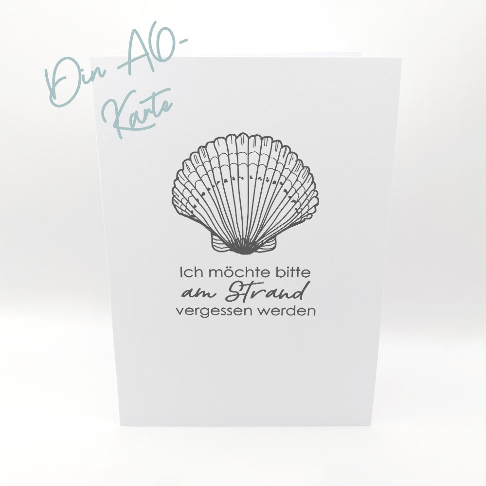 Clear Stamps – Muscheln KK-0217 – Karten-Kunst Stempelset maritim mit Spruch & Muschelmotive