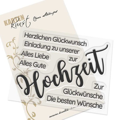 Karten-Kunst Clear Stamps KK-0220 - Riesige Wünsche zur Hochzeit
