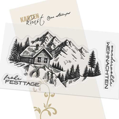 Karten-Kunst Clear Stamps GROSS KK-0221 - Winterlandschaft