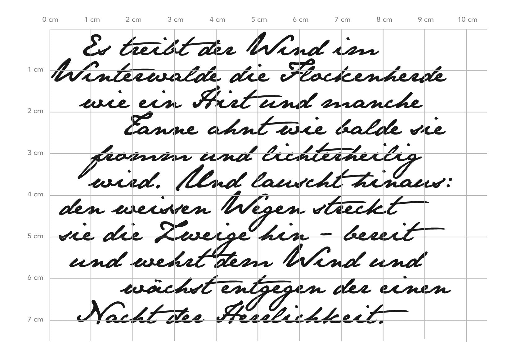 Stempel Weihnachten & Winter Clear Stamps Script Weihnachtsgedicht KK-0223 – Hintergrundstempel Rilke Text Schneegedicht